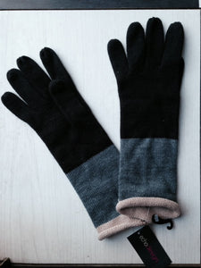 Echo "Optical Stripe Gloves" ~ black & grey