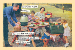Magnetic Postcard "this is alot more fun"