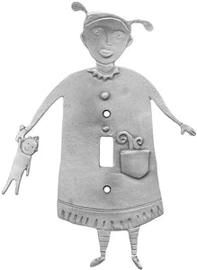 Girl with Doll Switch Plate by Leandra Drumm #26