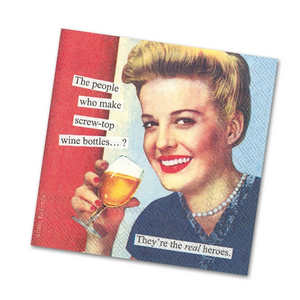 Anne Taintor napkins "screw top"